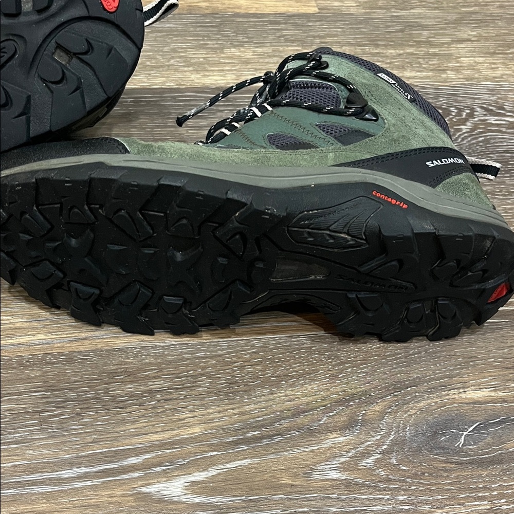 Salomon Men's Black and Green Athletic Shoes - Picture 11 of 16